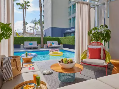 The pool at the Viceroy Santa Monica
