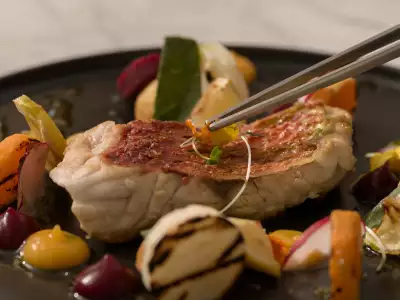 A fish dish at Colony Club, Barbados