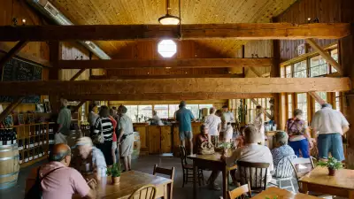 Best Prince Edward Wineries | Tasting room at Grange of Prince Edward County