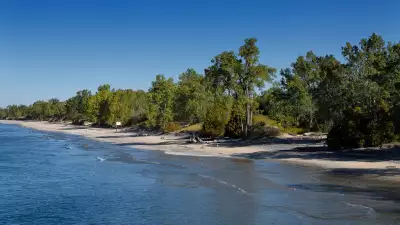 Breathtaking Ontario beaches | The beach slopes gently into Lake Ontario at Sandbanks