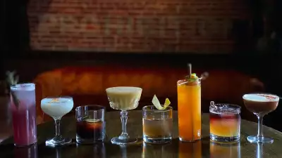 New Hampshire restaurants and activities | A lineup of cocktails at 815 Cocktails and Provisions in Manchester
