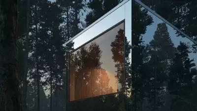 Arcana self-directed nature retreat opens in Ontario | Night falls on an Arcana cabin