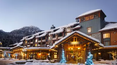 Things to do in Whistler | Nita Lake Lodge lit up up night