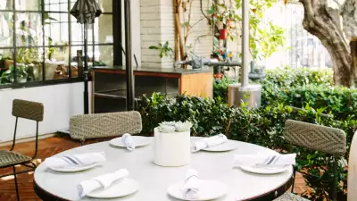Guide to West Hollywood | Lush patio at Gracias Madre in West Hollywood