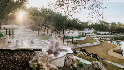 Hot springs at Peninsula Hot Springs in Victoria, Australia