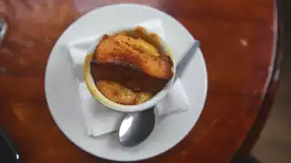 Bread and Butter Pudding at the English Restaurant Bread and Butter Pudding at the English Restaurant