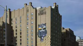 Hotel review: the Kimpton Saint George hotel, Toronto | Graffiti by BirdO on the exterior of Kimpton Saint George