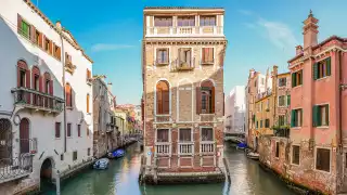 Clear water in Venice canals