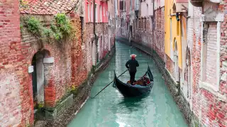 Clear water in Venice canals
