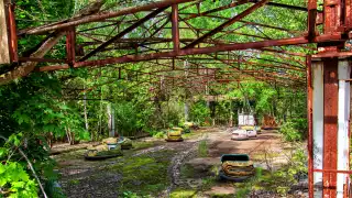 Abandoned amusement park in Pripyat, Ukraine