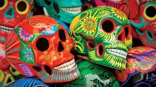 the best things to do in Mexico City on any budget | Colourful, hand painted calaveras