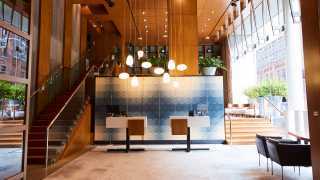 Best hotels Toronto staycation | Le Germain Hotel Toronto Mercer lobby
