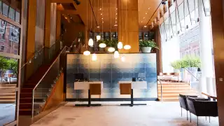 Best hotels Toronto staycation | Le Germain Hotel Toronto Mercer lobby