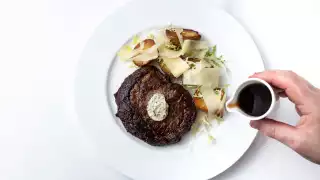 Restaurants in Victoria, B.C. plus hotels, activities and more | 10oz dry aged beef ribeye at the Courtney Room at the Magnolia Hotel & Spa
