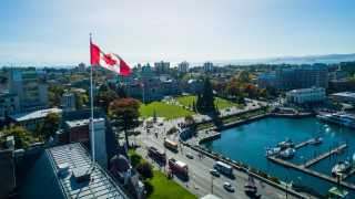 Restaurants in Victoria, B.C. plus hotels, activities and more | An overhead shot of the Inner Harbour
