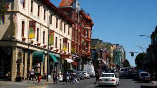 Restaurants in Victoria, B.C. plus hotels, activities and more | Cute storefronts on Lower Johnson Street