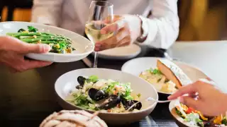 Restaurants in Victoria, B.C. plus hotels, activities and more | Sharing dinner at Q at the Fairmont Empress Hotel