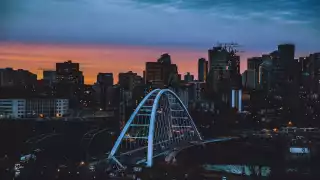 Edmonton, Alberta at sunset