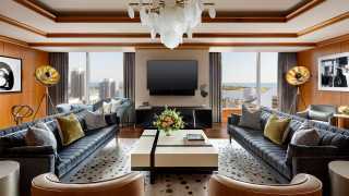 The Ritz-Carlton Hotel Toronto | Living room suite overlooking the lake