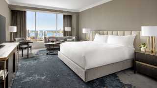 The Ritz-Carlton Hotel Toronto | Bedroom suite overlooking the lake