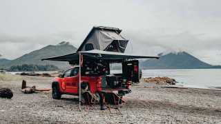 Gears of Travel, Canadian adventure | Chevrolet with extended overhead canopy camper
