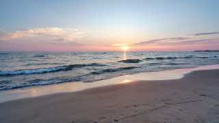 Breathtaking Ontario beaches | A sunset over Sauble Beach