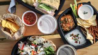 New Hampshire restaurants and activities | Sandwiches and snacks at Tuckerman Brewing in Conway New Hampshire
