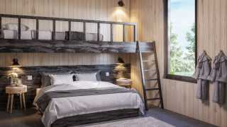 Ontario's coolest cabins to rent | A bunk bed inside a cabin at Wander resort in Prince Edward County, Ontario