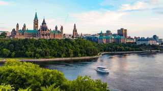 The best things to eat and do in Ottawa | Parliament Hill overlooking the Ottawa River
