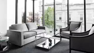 Ontario's best boutique hotels | Lounge at The Frontenac Club in Kingston