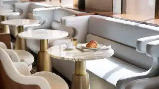 The Clift Royal Sonesta Hotel, San Fransisco | A light breakfast in the lobby lounge