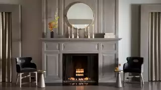 The Clift Royal Sonesta Hotel, San Fransisco | A fireplace in the Spanish Suite
