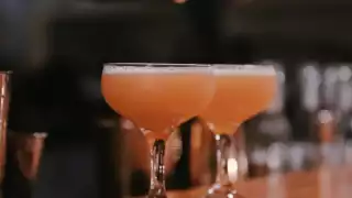 New York City | Cocktails sit on the bar at Kindred