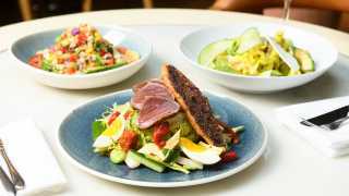 New York City | Seared tuna and other dishes at Fig & Olive
