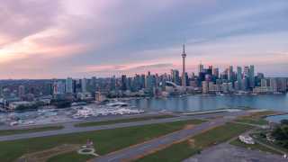 Connect Airlines | The sun sets over Billy Bishop Toronto City Airport