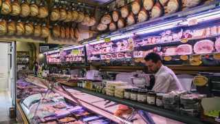 Parma, Italy | A butcher in Parma, Italy