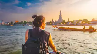 Travel tips | A woman travelling on a boat