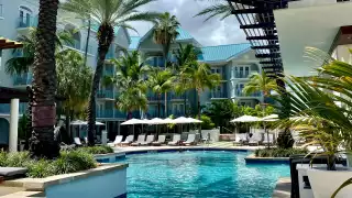 The pool at the Westin Grand Cayman Seven Mile Beach Resort and Spa in the Cayman Islands