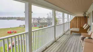 The view from a balcony at Rawley Resort Marina & Spa, Port Severn