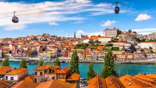 Old town on the Douro River, Porto, Portugal