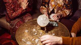 Hotel Zed Tofino | A crystal ball and crystals inside the Psychic's Den