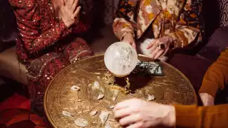 Hotel Zed Tofino | A crystal ball and crystals inside the Psychic's Den