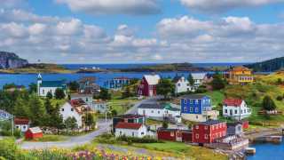 Colourful houses in Trinity, Newfoundland