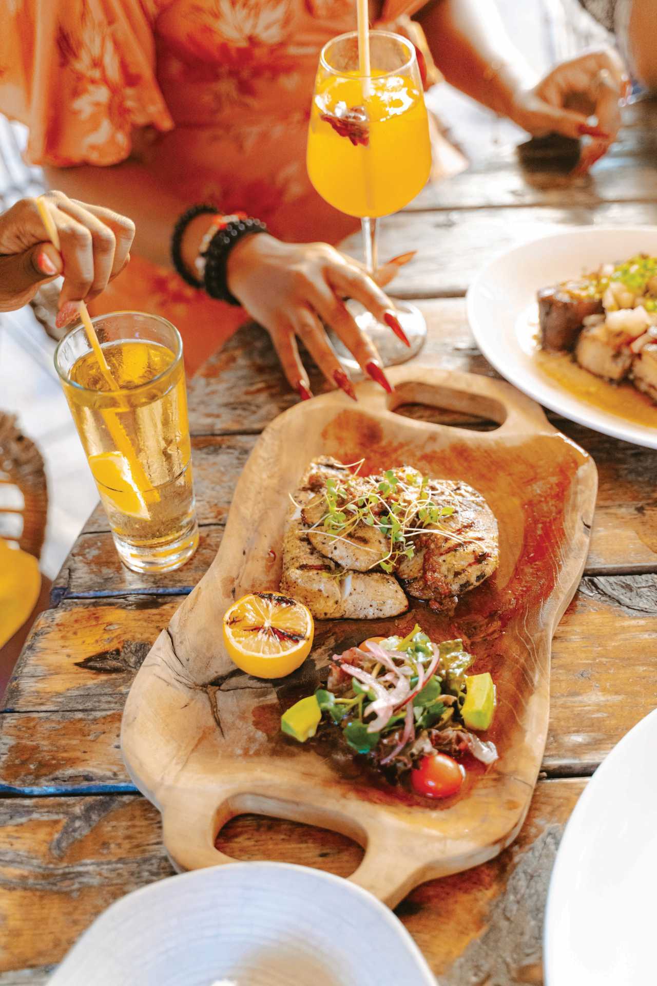 Barbados Rum and Food Festival | A spread of food and drinks