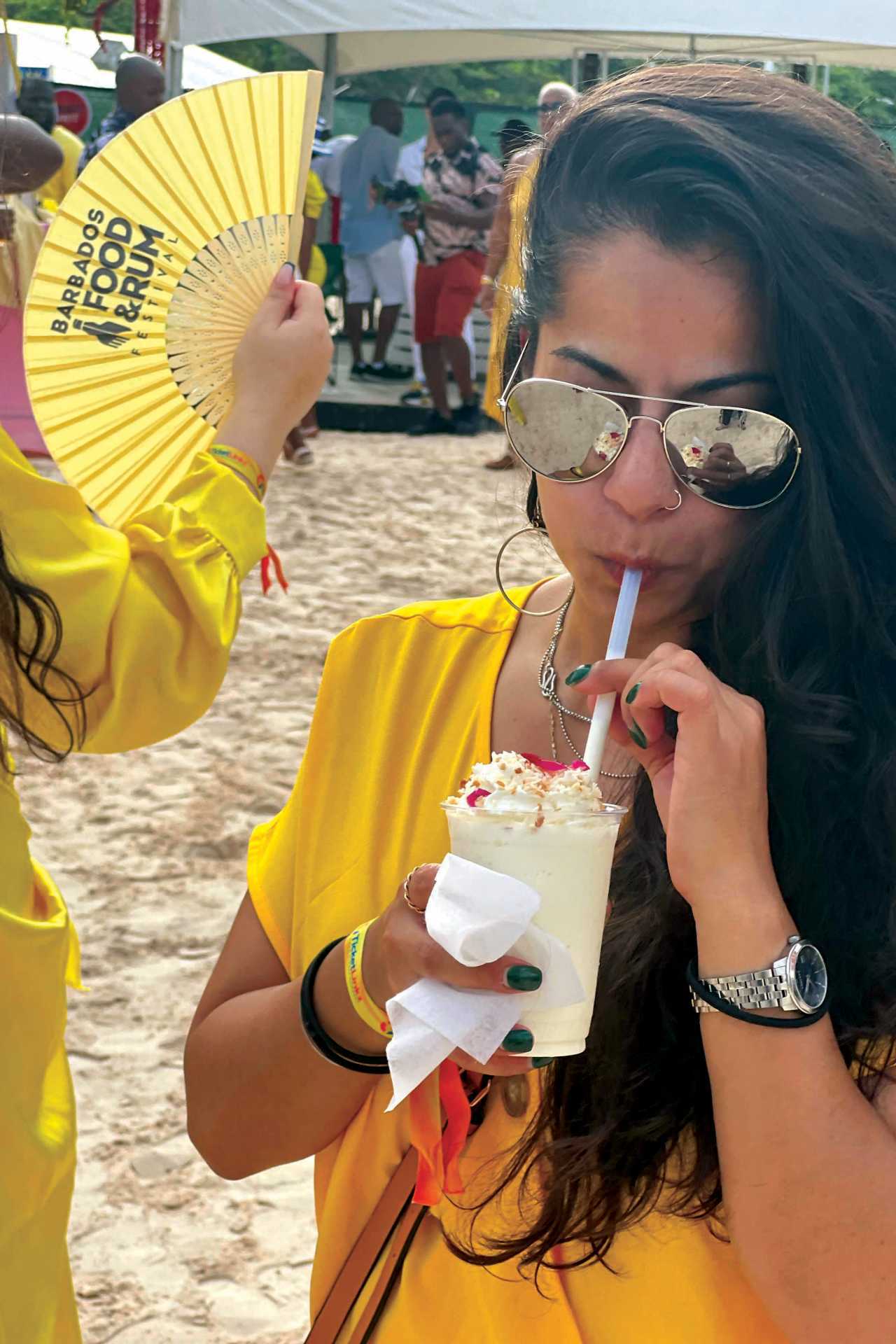 Barbados Rum and Food Festival | Writer Deepi Harish at the festival Barbados Rum and Food Festival | Writer Deepi Harish at the festival