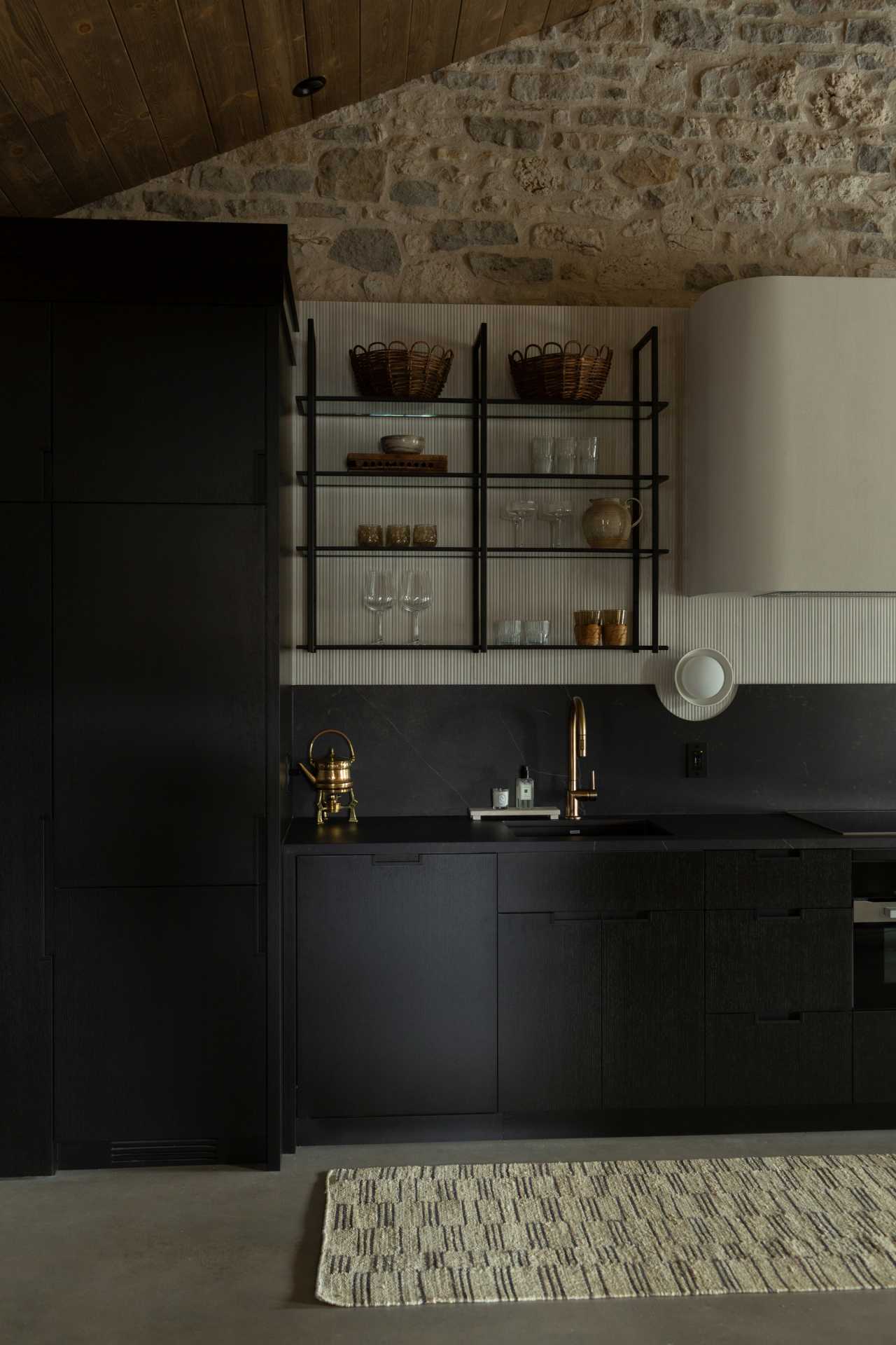Kitchen details in a guest room at The Kat Florence Hotel