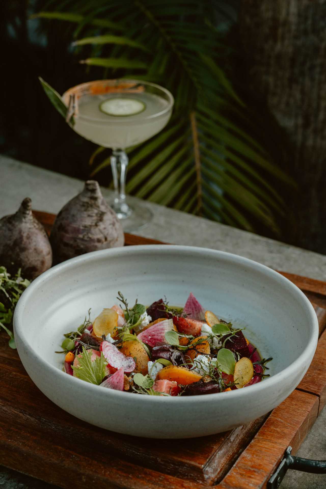 Los Cabos | A beet dish and craft cocktail at Acre, a farm-to-table restaurant in San Jos&eacute; del Cabo, Mexico