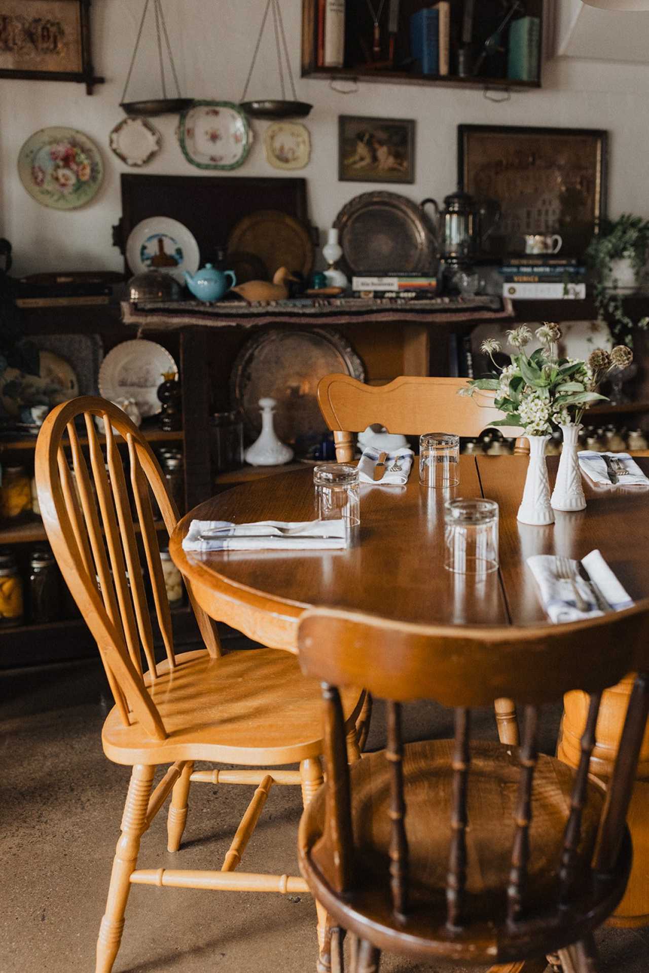 Grey County | Inside the dining room at Marilynne Restaurant in Markdale