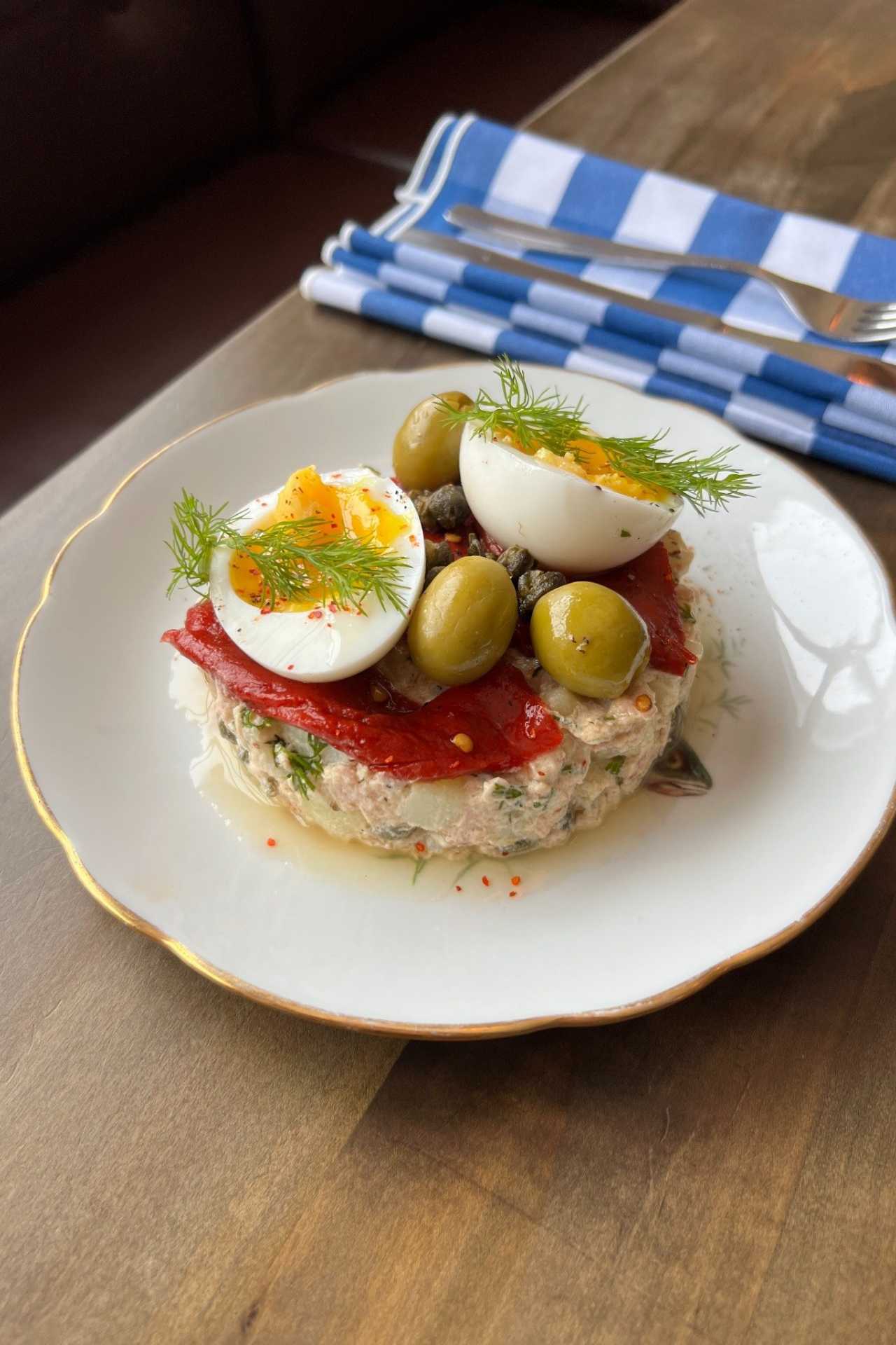 Grey County | An egg dish at Heart's Tavern in Grey County