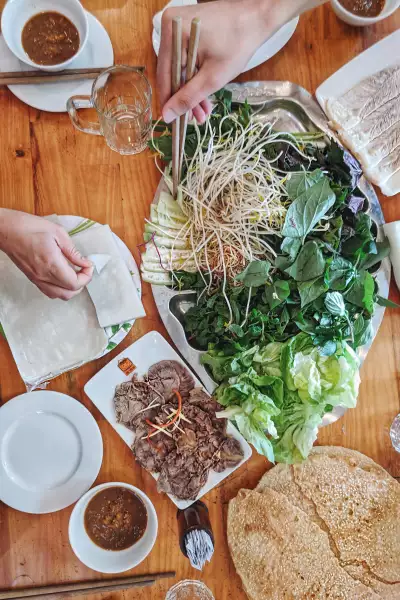 B&aacute;nh Tr&aacute;ng Cuon Thit Heo in Da Nang, Vietnam